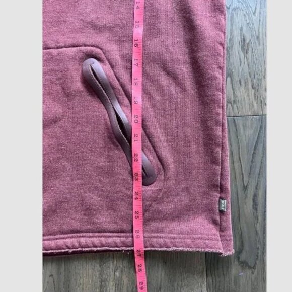 REI Men’s Full Zip Fleece Hoodie Jacket Size L Rust Organic Cotton Outdoor - Picture 8 of 9